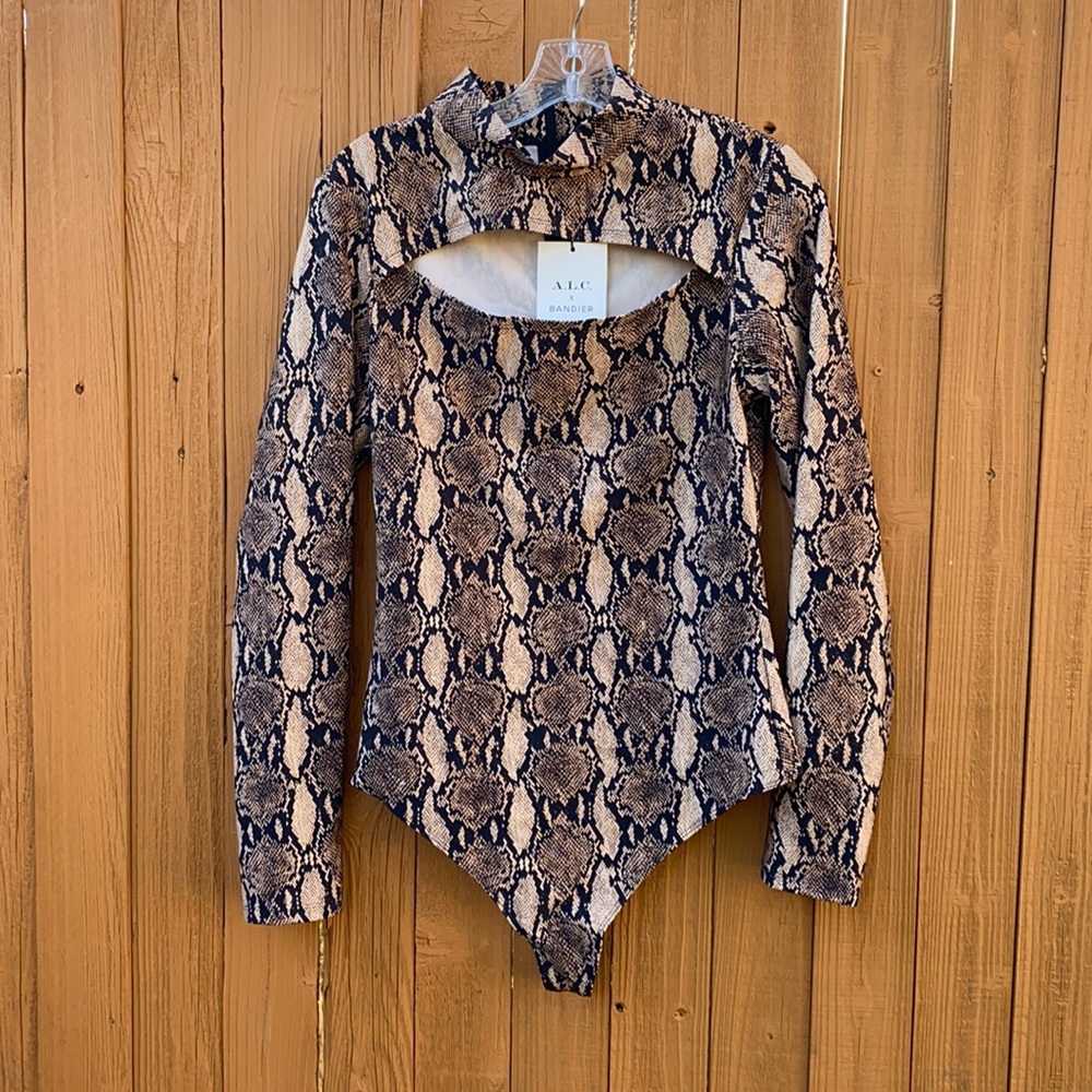 Snake print bodysuit